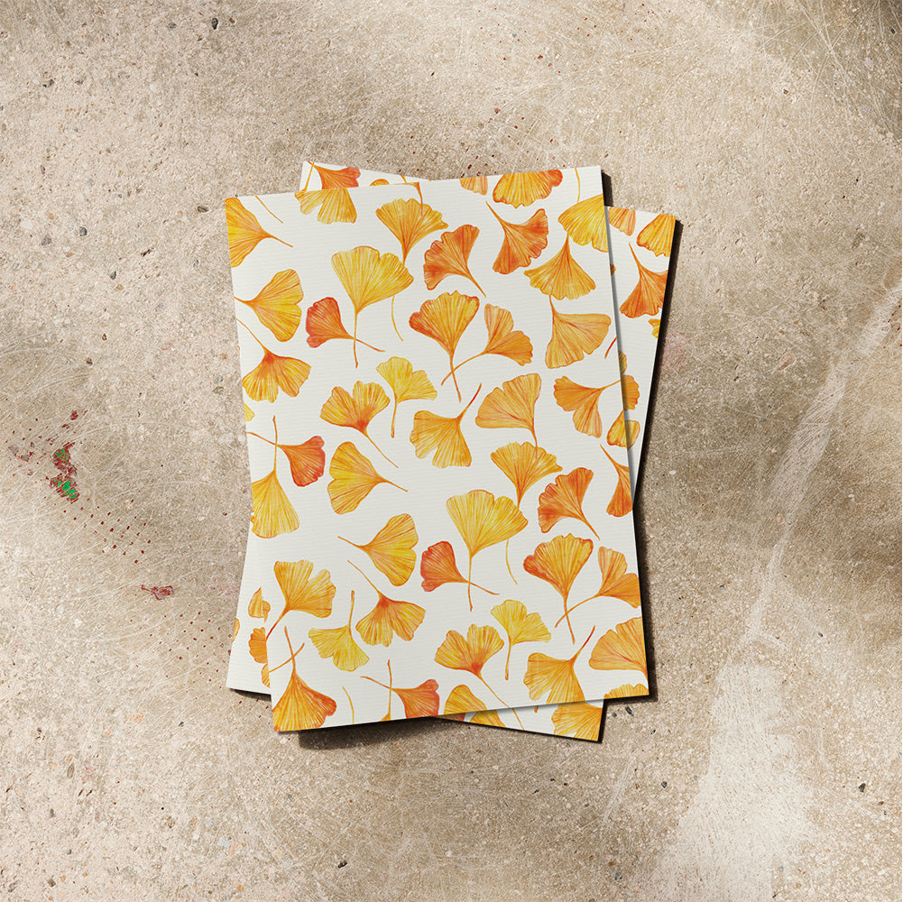Caderno Ginkgo Amarelo