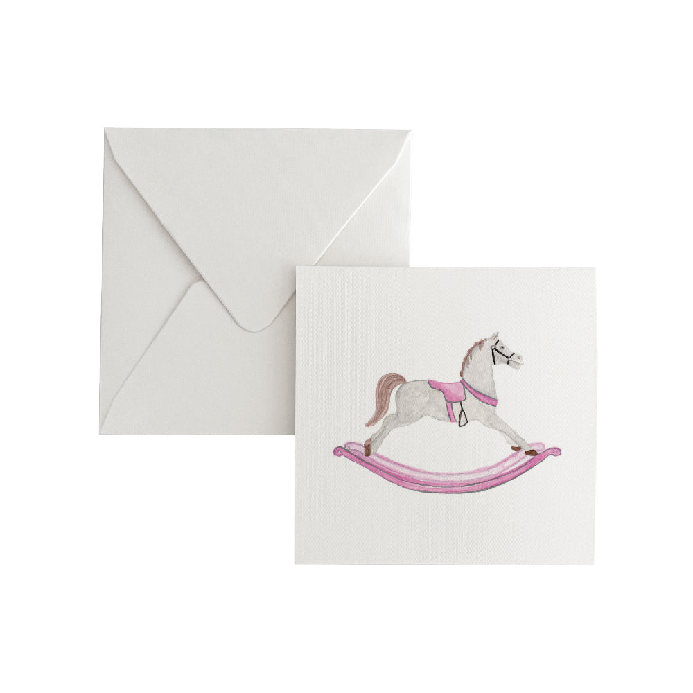 Cartão Social Cavalo Rosa