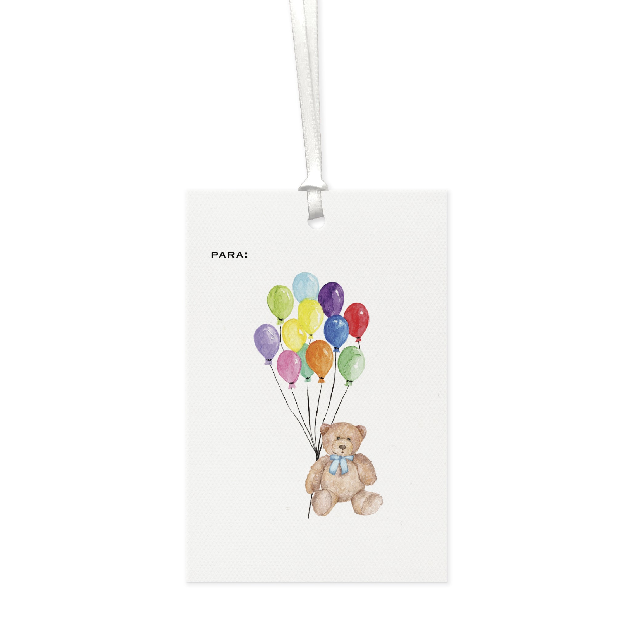 Tag Urso e Balões