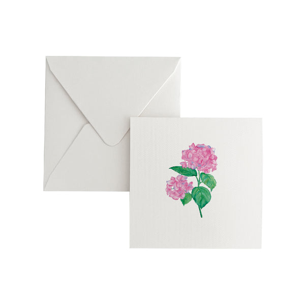 Cartão Social Hortênsias Rosa