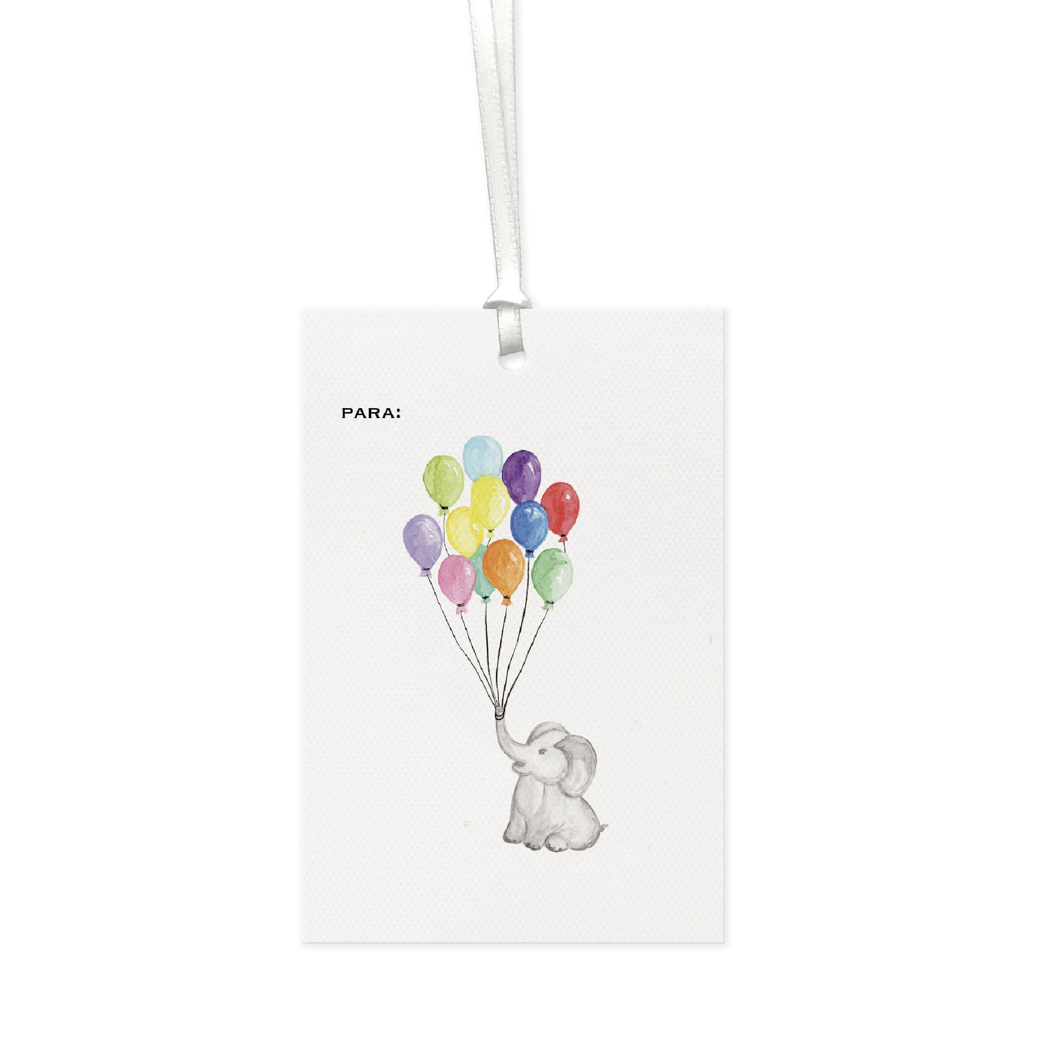 Tag Elefante e Balões