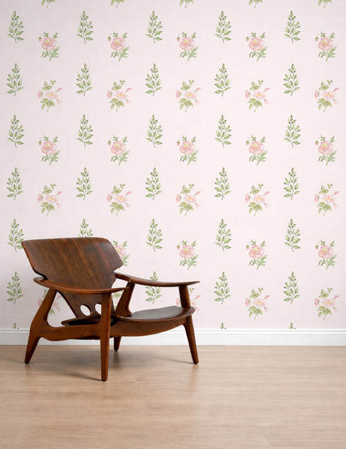 Papel de Parede Botânico  Rosa