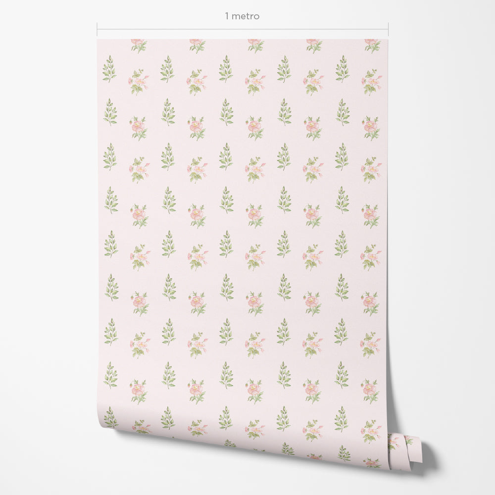 Papel de Parede Botânico  Rosa