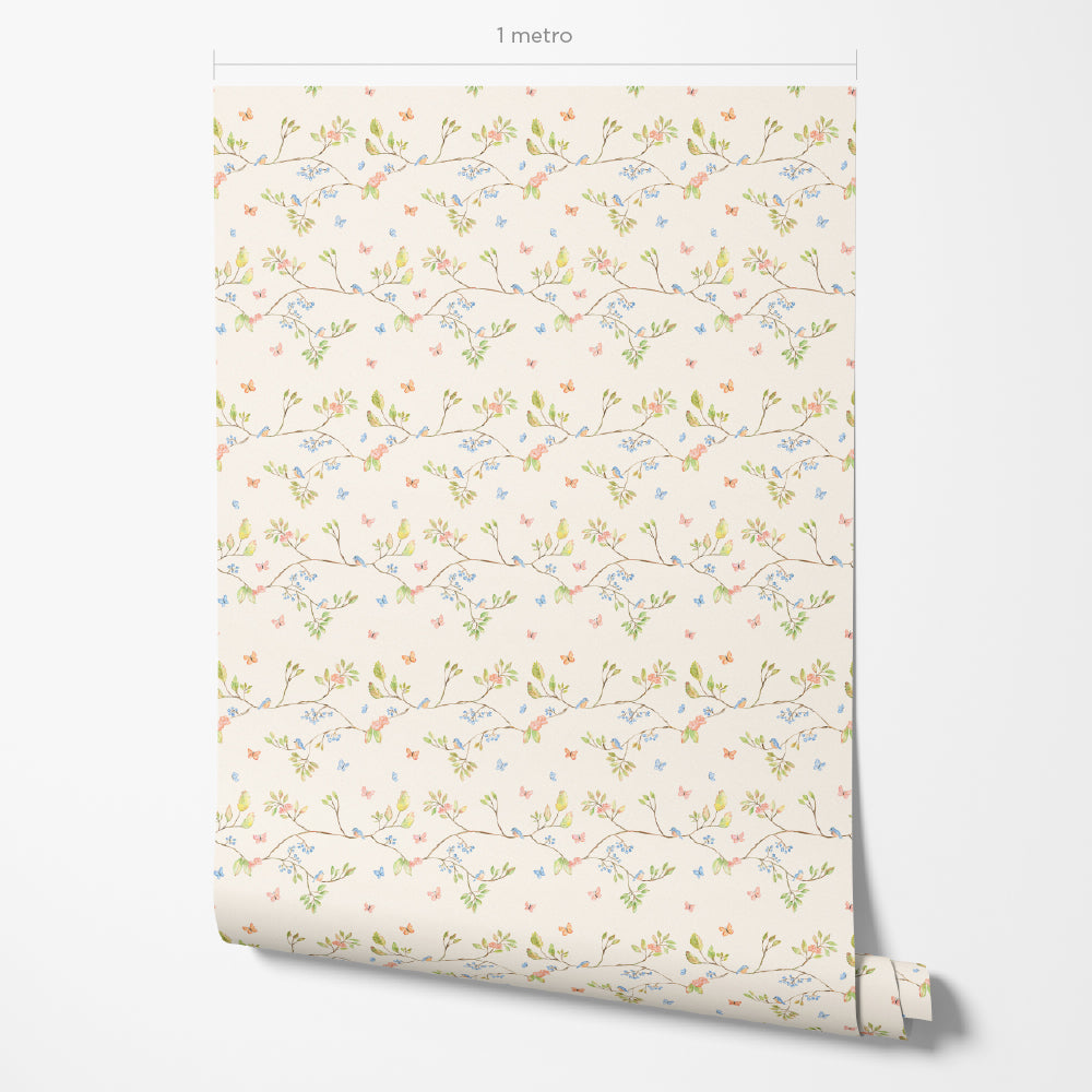 Papel de Parede Canto do Bosque Bege