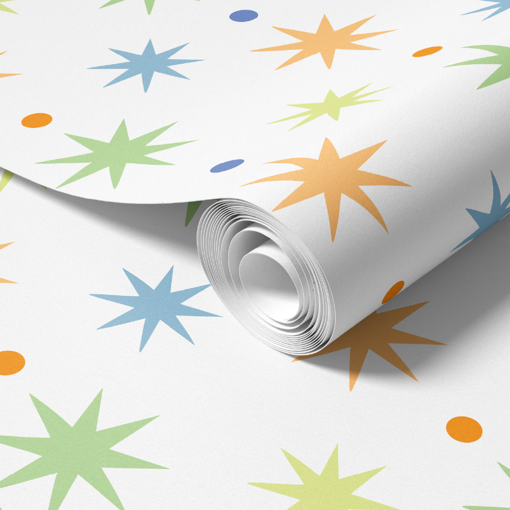 Papel de Parede Estrelas e Bolas
