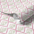 Papel de Parede Jardim Geométrico Rosa
