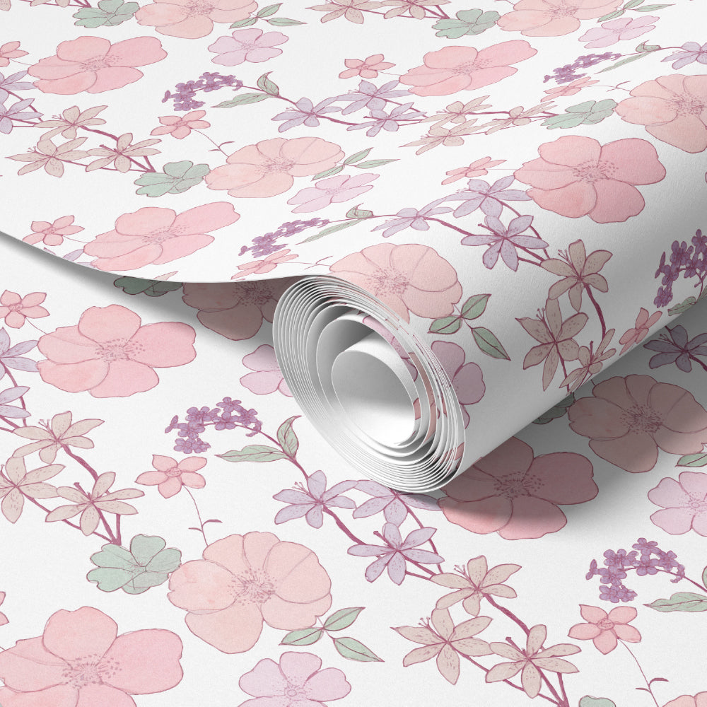 Papel de Parede Jardim de Isabel Aquarela