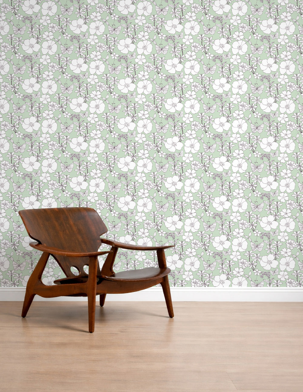 Papel de Parede Jardim de Isabel Verde