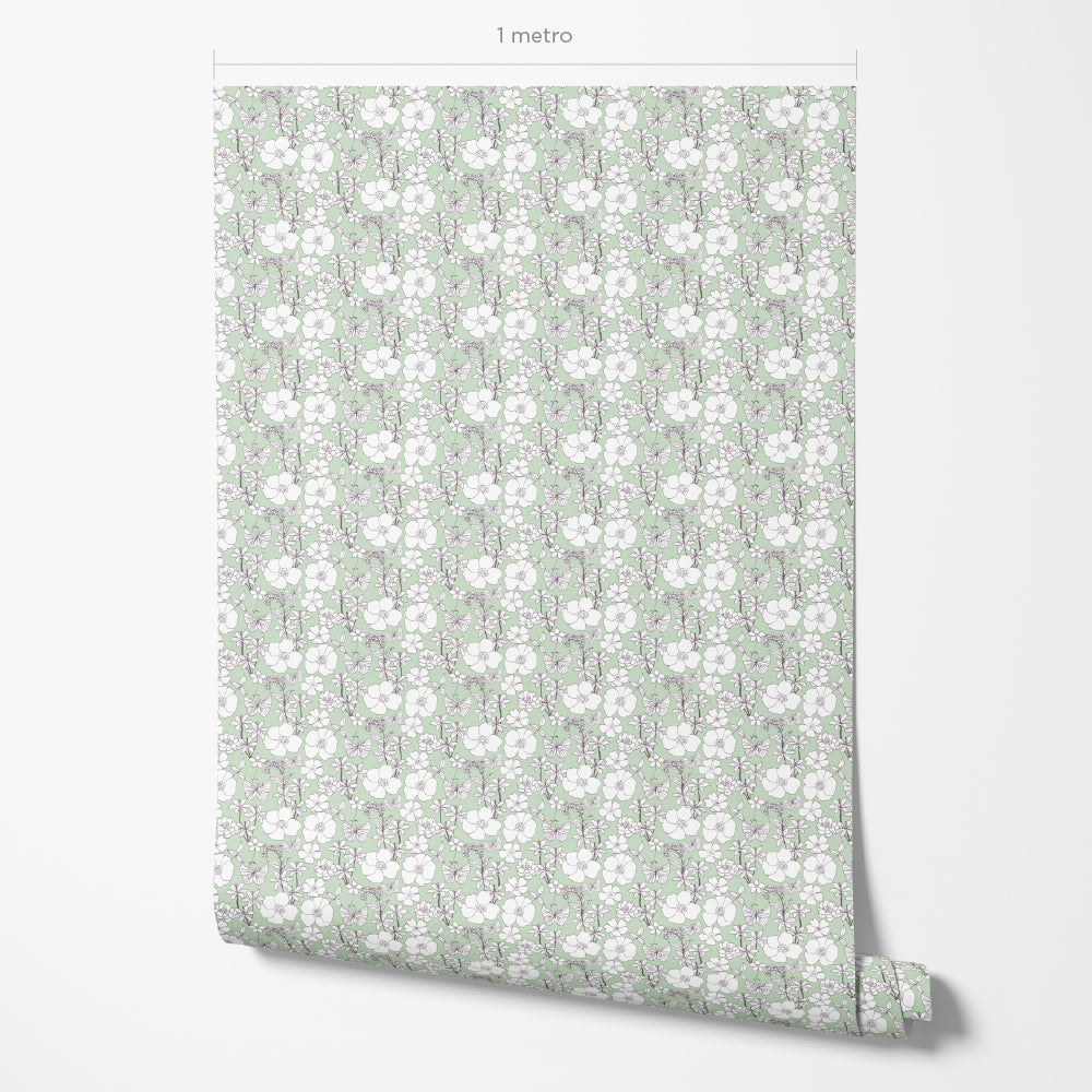 Papel de Parede Jardim de Isabel Verde