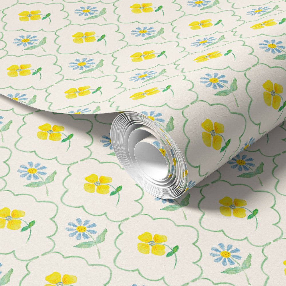 Papel de Parede Margarida e Canola