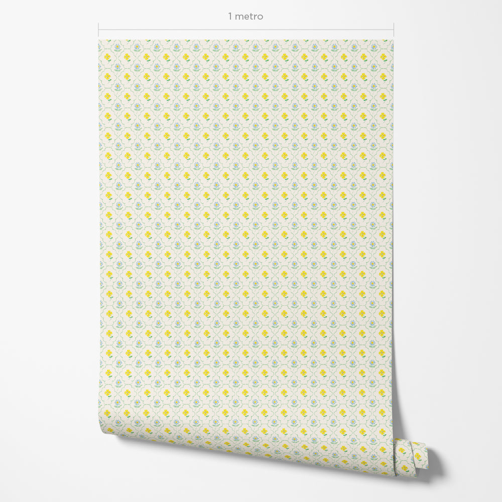 Papel de Parede Margarida e Canola
