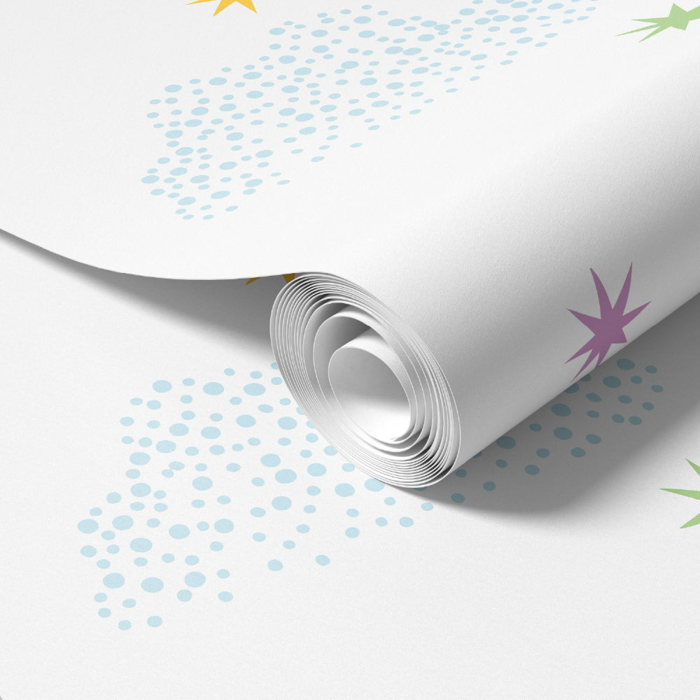 Papel de Parede Nuvens e Estrelas