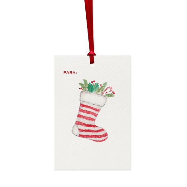 Tag Botinha de Natal Vermelha