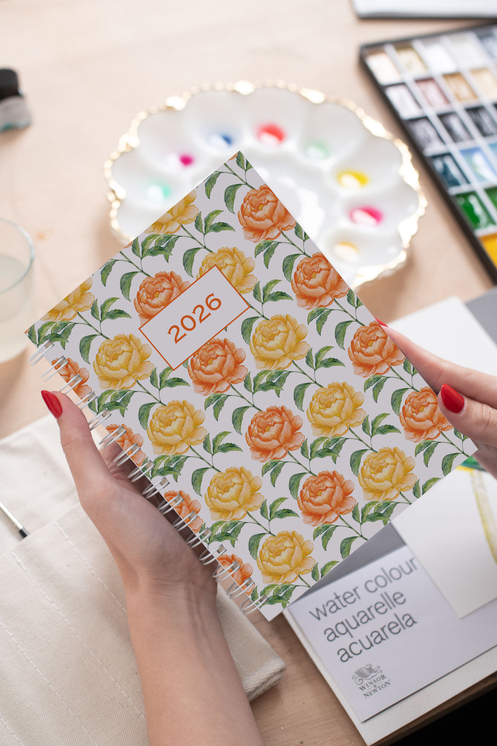 Planner 2026 Peônias