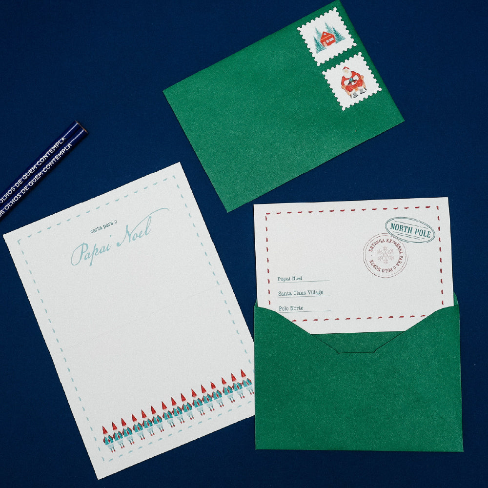 Kit 02 Cartas Papai Noel