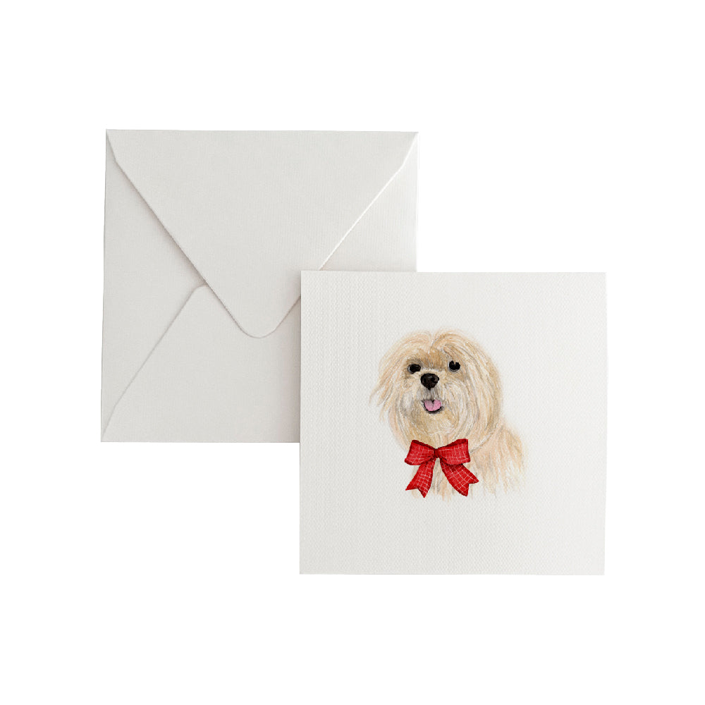 Cartão Social Cachorrinho de Natal VI