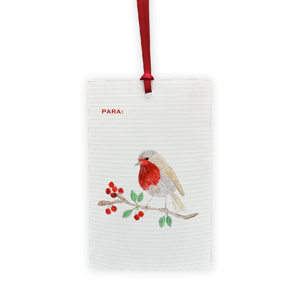 Tag Pássaro de Natal