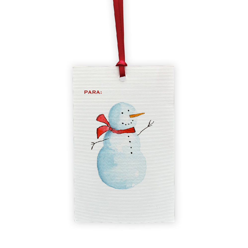 Tag Boneco de Neve de Natal