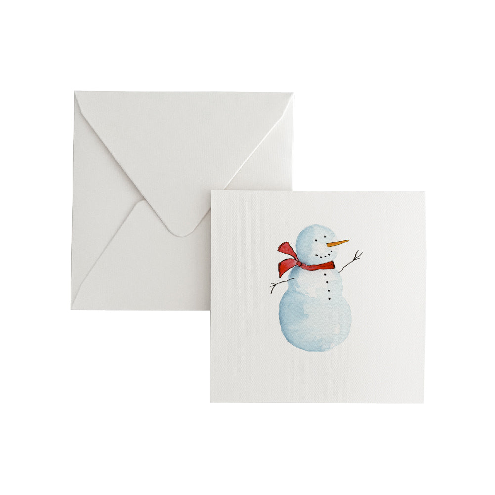 Cartão Social Natal Boneco de Neve